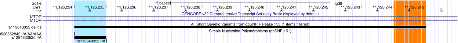 Example of 
new bigDbSnp display